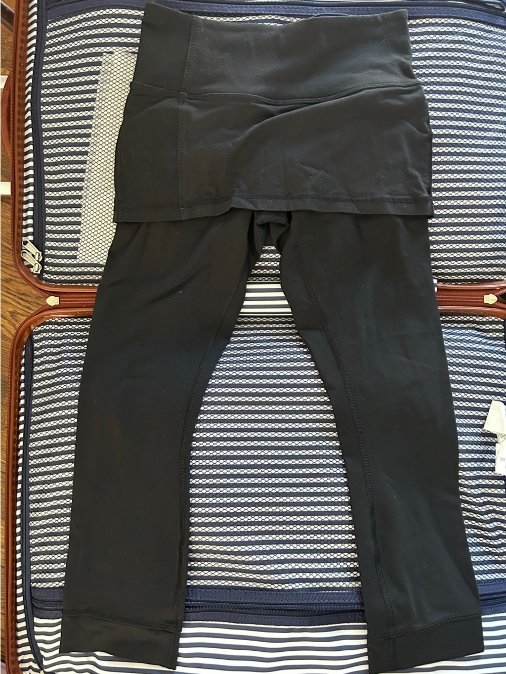 lululemon athletica Black Skort-Legging Hybrid